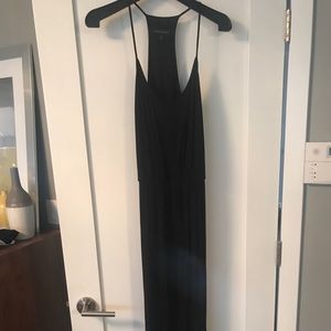 Black strappy Banana Republic maxi dress
